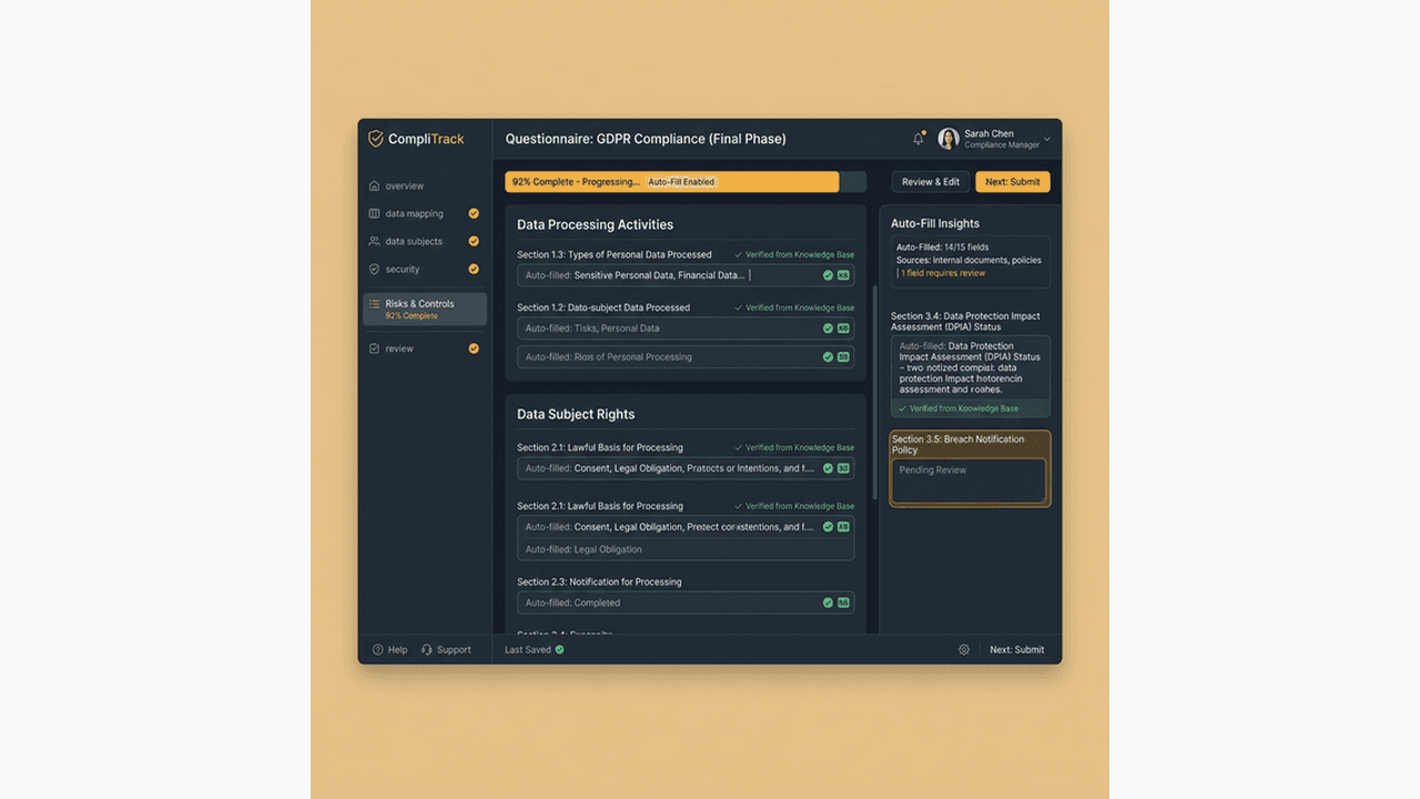 Attach Pre-Mapped Questionnaires